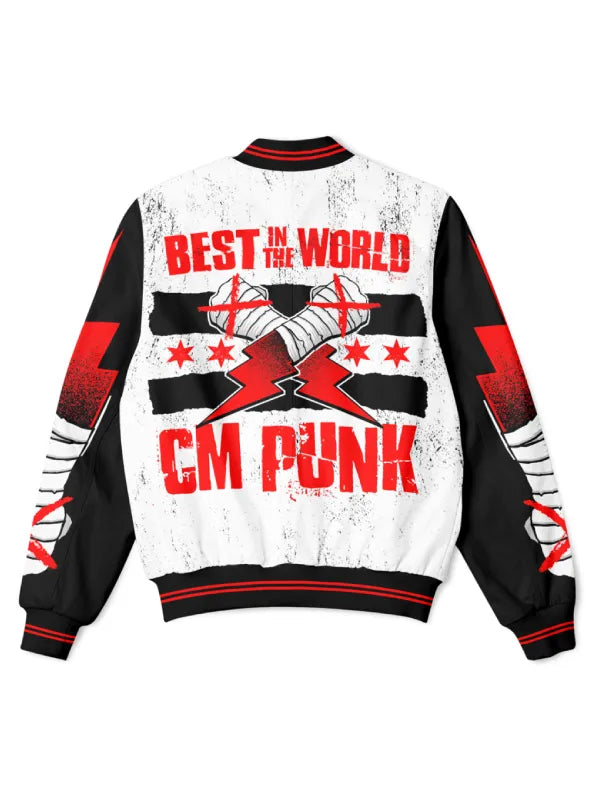 AEW CM Punk Best In The World Varsity Jacket Super Star Jacket