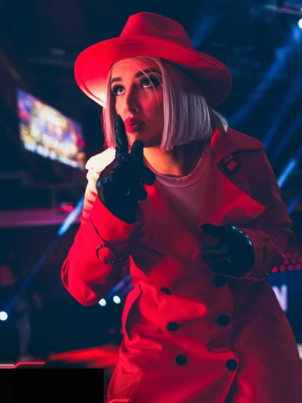 AEW Collision 2025 Toni Storm Red Wool Coat Super Star Jacket