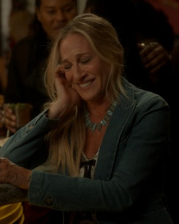 And Just Like That S03 Sarah Jessica Parker Denim Blazer Super Star Jacket