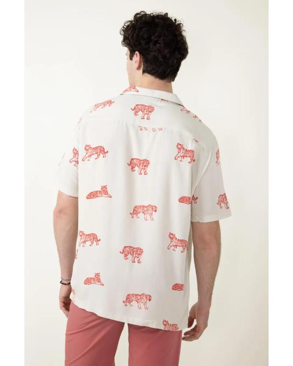 Bachelor In Paradise S10 Hakeem Moulton Tiger Print Shirt