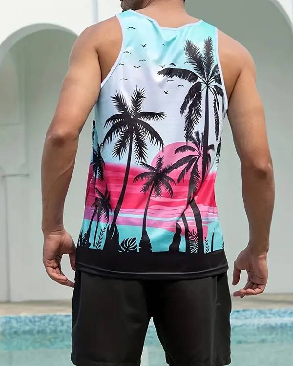 Bachelor in Paradise Jack Lencioni Palm Tree Tank Top Superstar Jacket