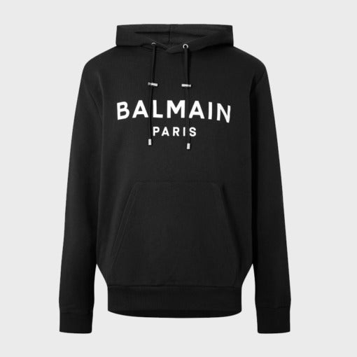 Balmain Black Hoodie Super Star Jacket