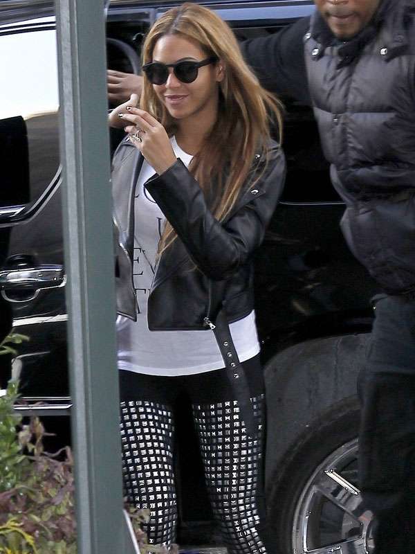 Beyonce Biker Leather Jacket Superstar Jacket