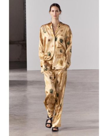 Billion Dollar Playground S01 Yellow Tie Dye Pajamas Set