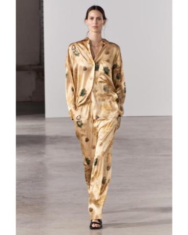 Billion Dollar Playground S01 Yellow Tie Dye Pajamas Set