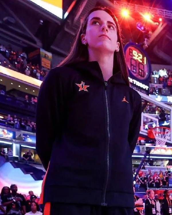 Caitlin Clark AT&T WNBA All-Star Game 2025 Jacket Superstar Jacket