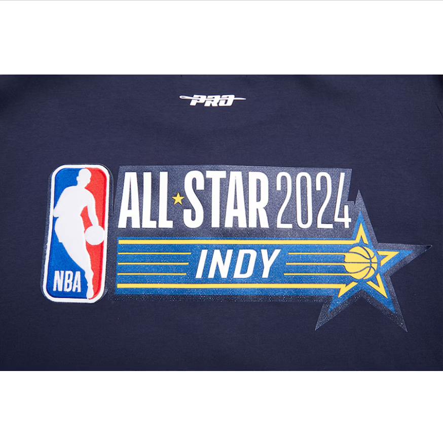 Unisex Pro Standard Navy 2024 NBA All-Star Game Warm-Up Short Sleeve Full-Snap Jacket Super Star Jacket