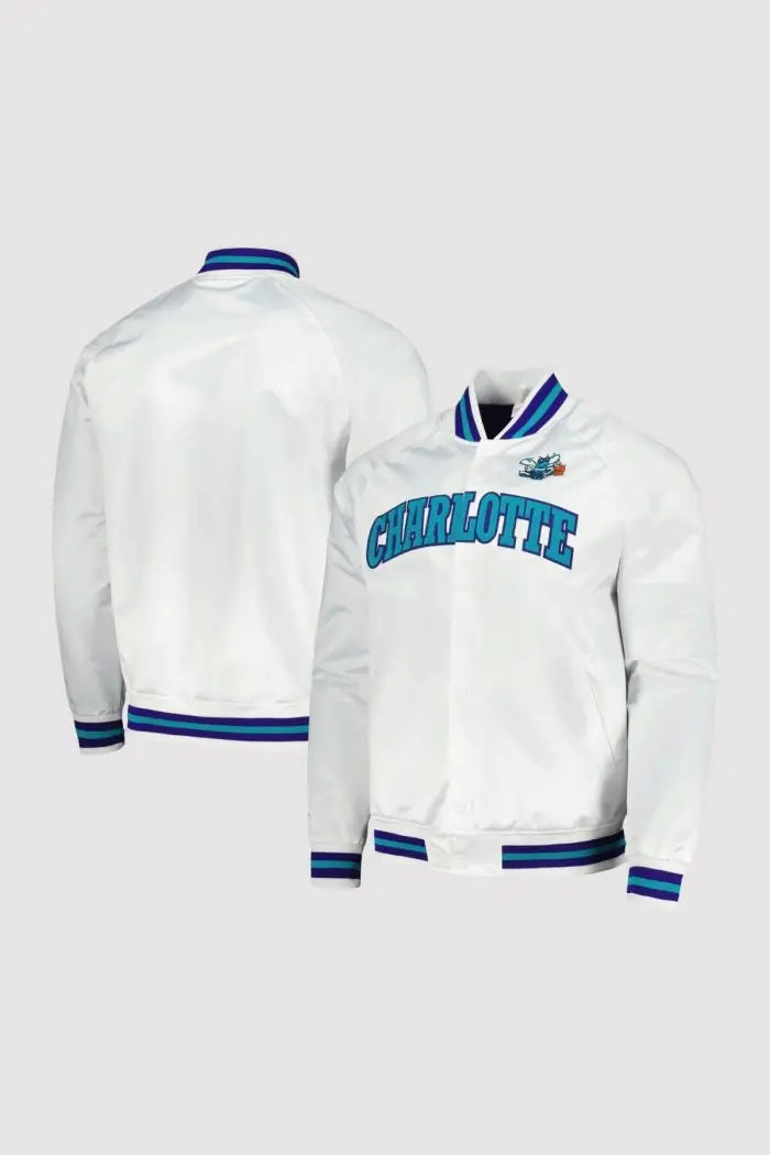 Charlotte Hornets Classics White Varsity Jacket