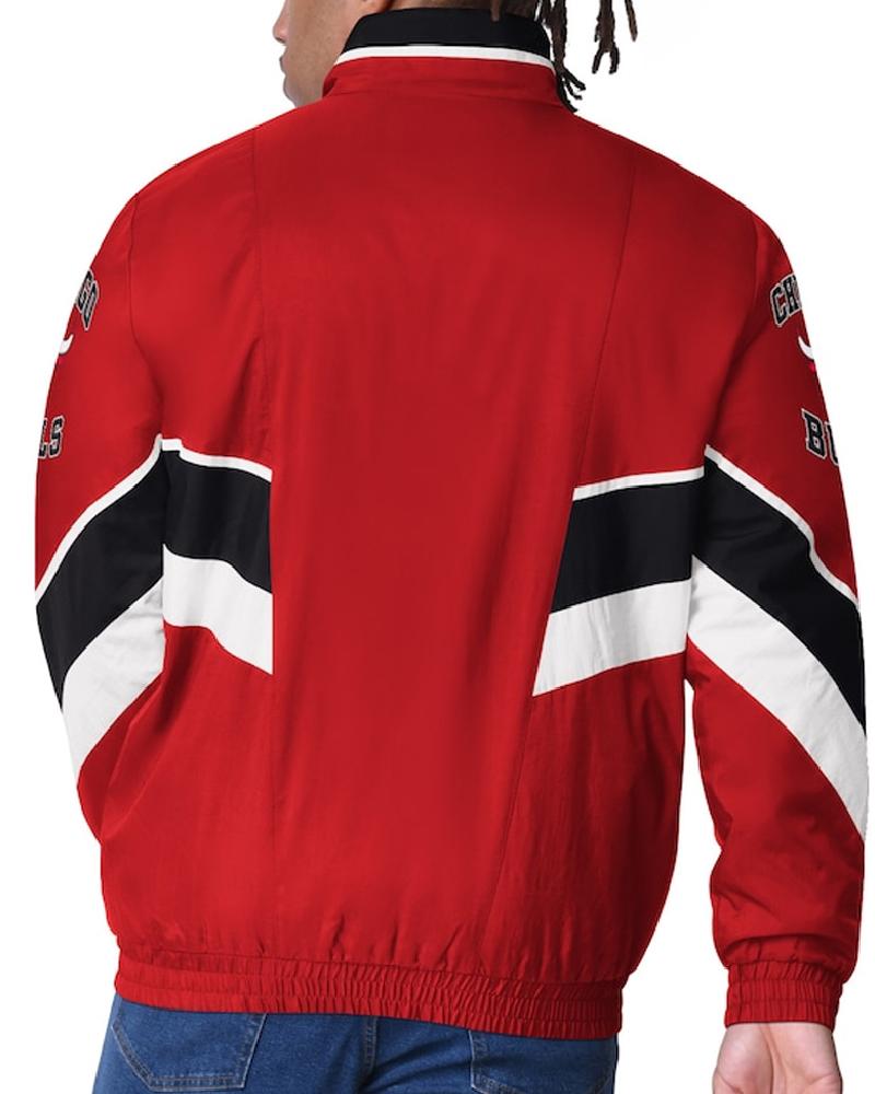 Chicago Bulls Captain Red Varsity Satin Jacket Super Star Jacket