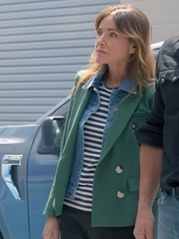 Shrinking S02 Christa Miller Green Blazer Super Star Jacket