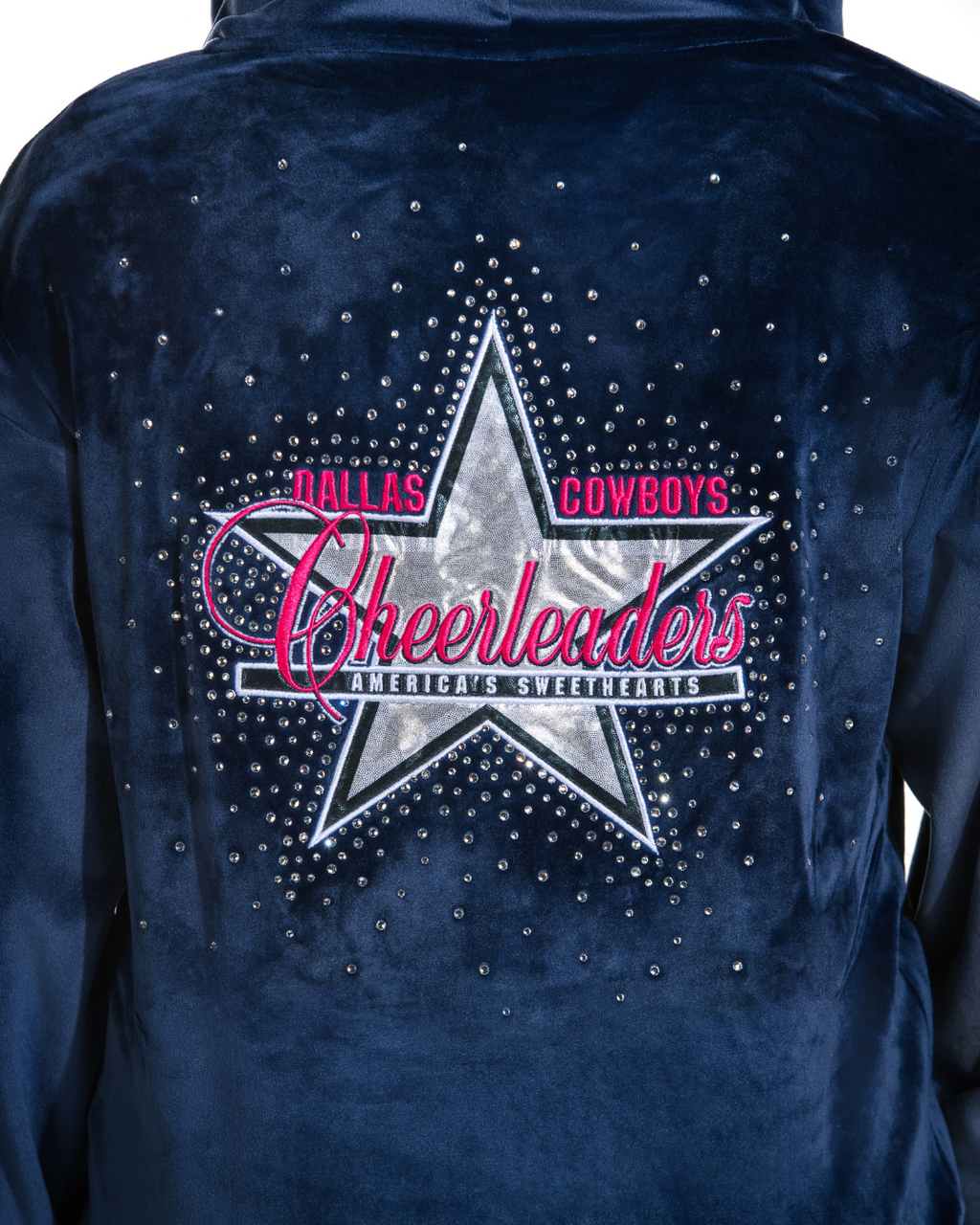 Dallas Cowboys Cheerleader Navy Blue Hoodie Superstar Jacket