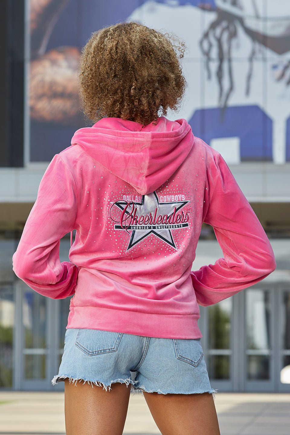 Dallas Cowboys Cheerleader Pink Hoodie Superstar Jacket