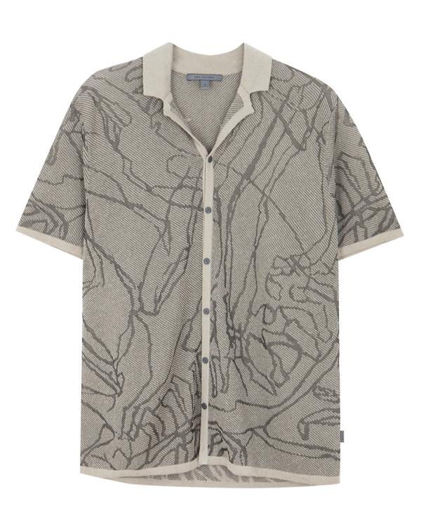 The Young And The Restless Jermaine Rivers Grey Printed Shirt Super Star Jacket