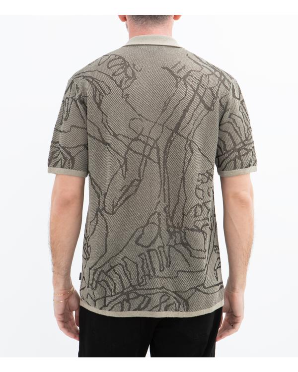 The Young And The Restless Jermaine Rivers Grey Printed Shirt Super Star Jacket