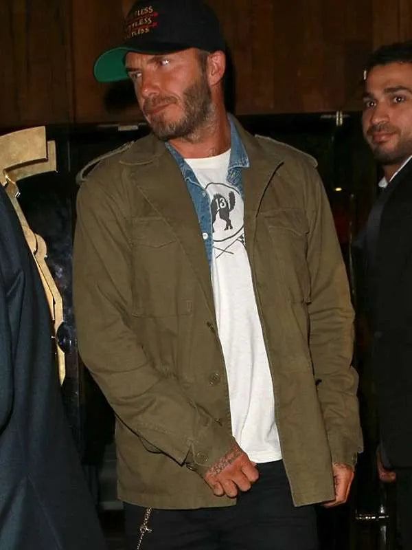 David Beckham Field Green Jacket Super Star Jacket
