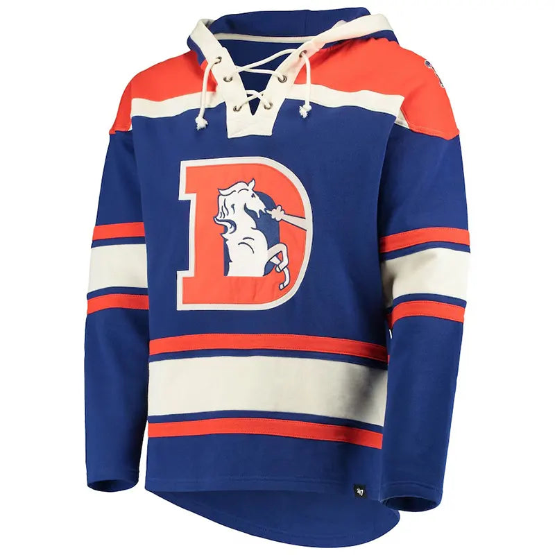 Denver Broncos Throwback Lacer Hoodie Super Star Jacket