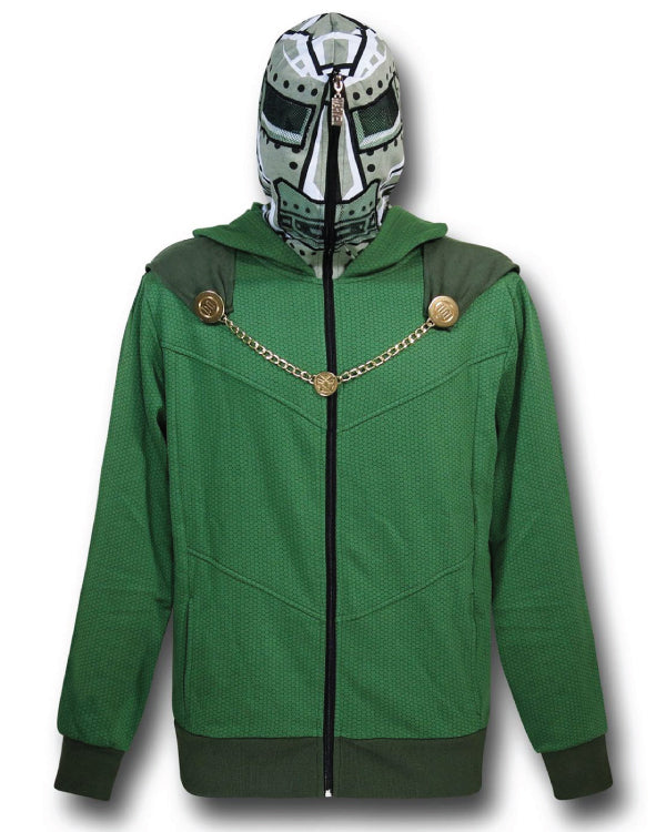 Doctor Doom Masked Costume Hoodie Super Star Jacket