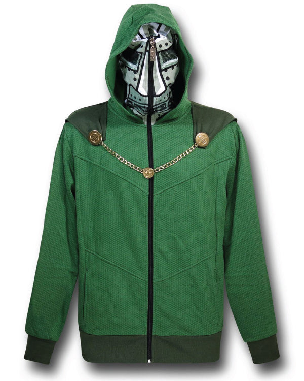 Doctor Doom Masked Costume Hoodie Super Star Jacket
