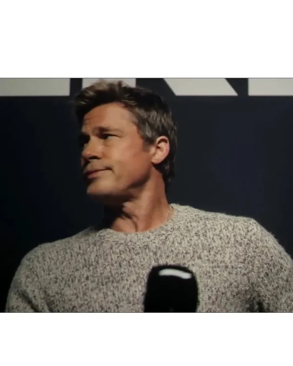 F1 The Movie Brad Pitt Knitted Sweatshirt Superstar Jacket
