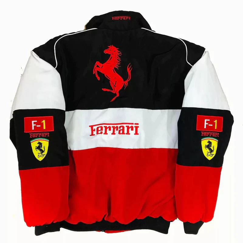 Ferrari F1 90s Vintage Racing Bomber Jacket Super Star Jacket