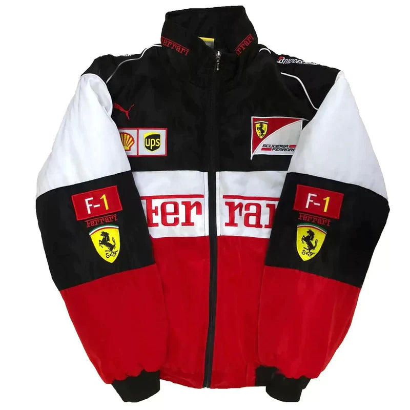 Ferrari F1 90s Vintage Racing Bomber Jacket Super Star Jacket