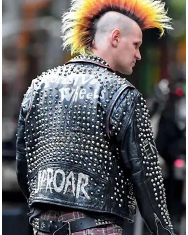 Caught Stealing 2025 Matt Smith Studded Leather Jacket Super Star Jacket