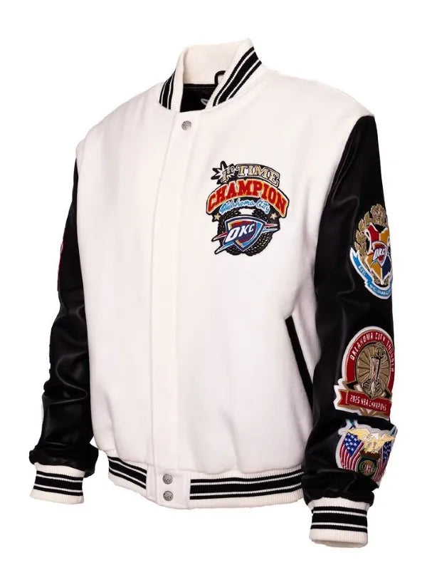 NBA First Time Champion Oklahoma City Thunder Varsity Jacket Super Star Jacket