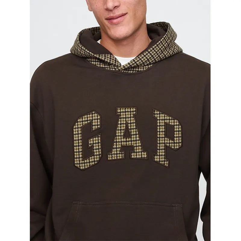 Gap Houndstooth Logo Hoodie Super Star Jacket