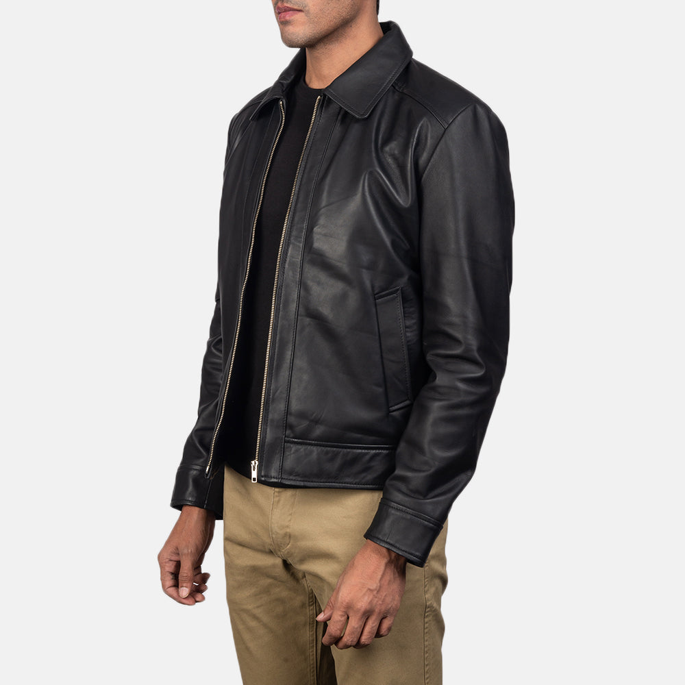 Inferno Black Leather Jacket Super Star Jacket