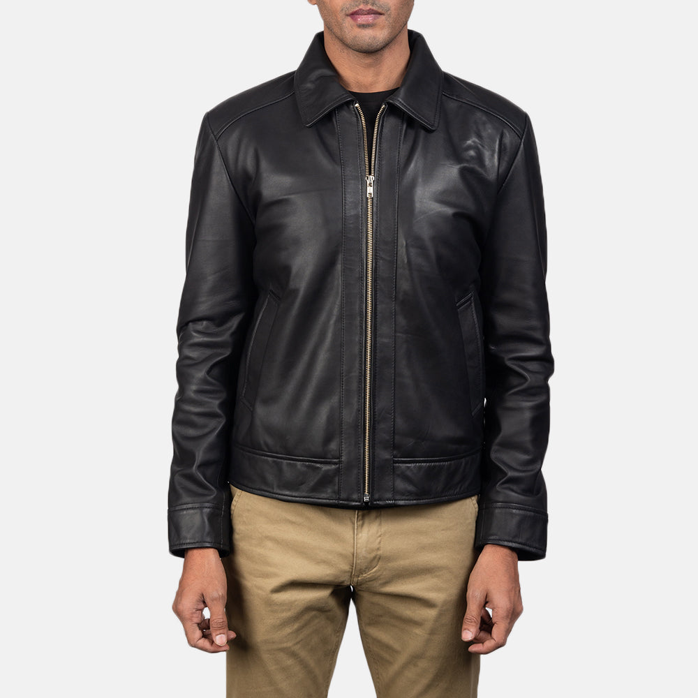 Inferno Black Leather Jacket Super Star Jacket