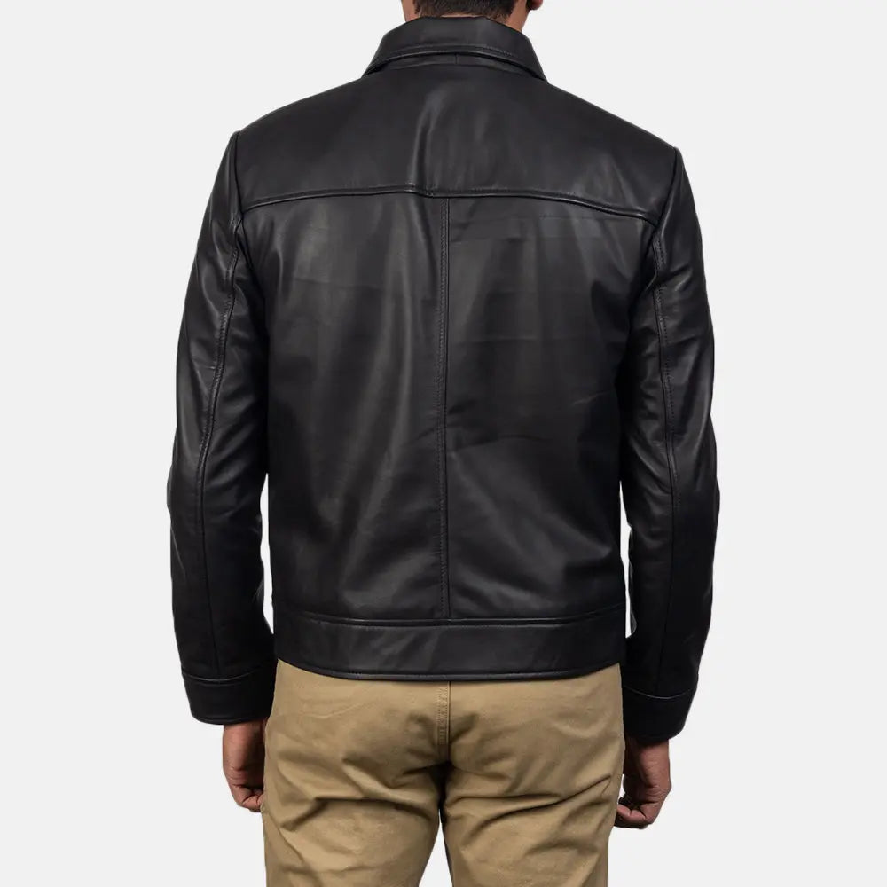 Inferno Black Leather Jacket Super Star Jacket