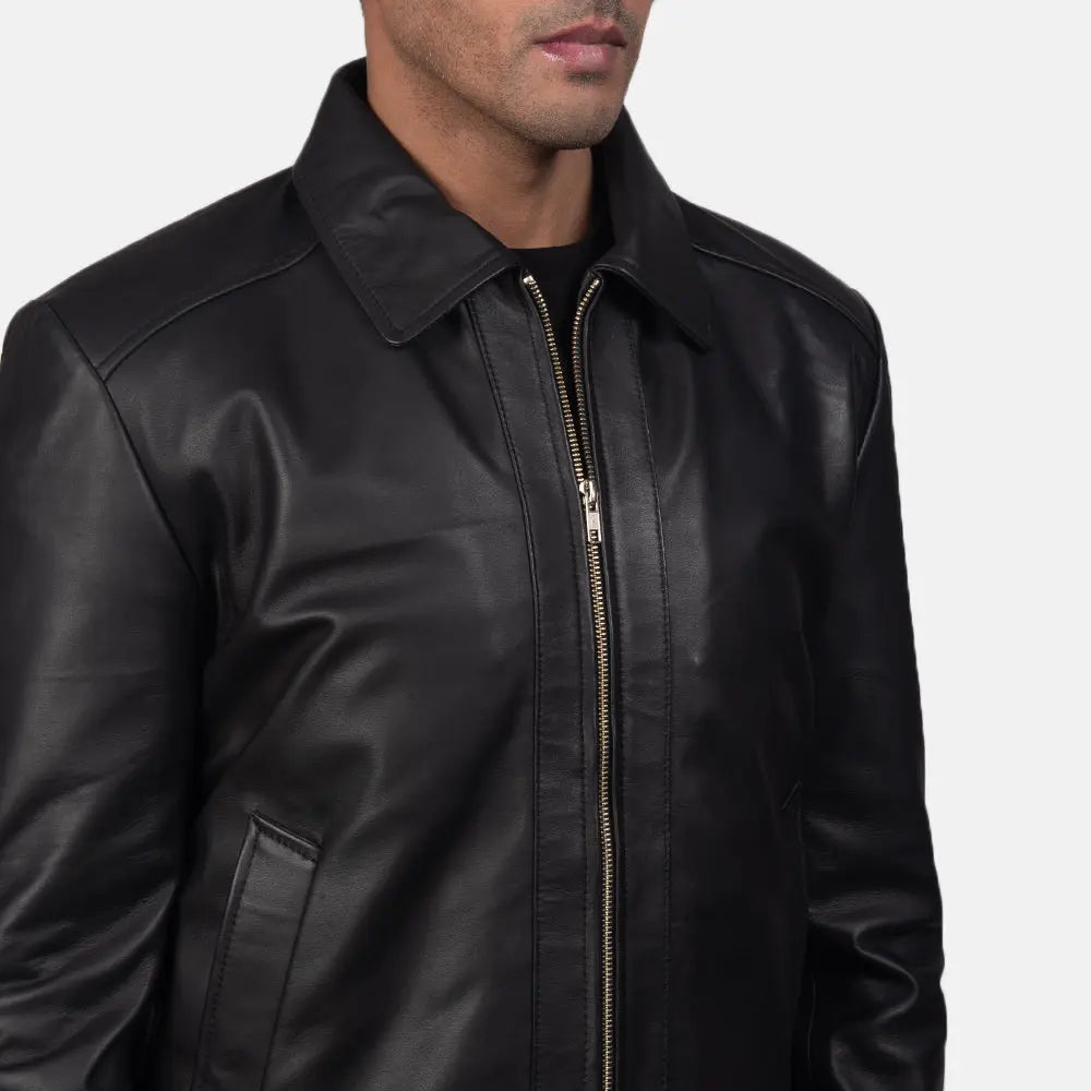 Inferno Black Leather Jacket Super Star Jacket