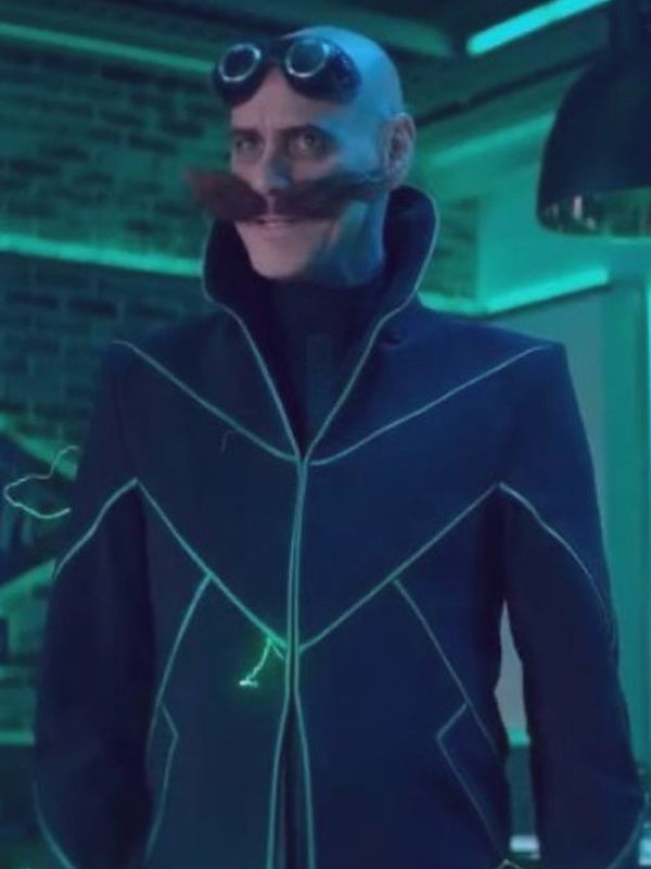 Jim Carrey Sonic the Hedgehog 2 Costume Coat Super Star Jacket
