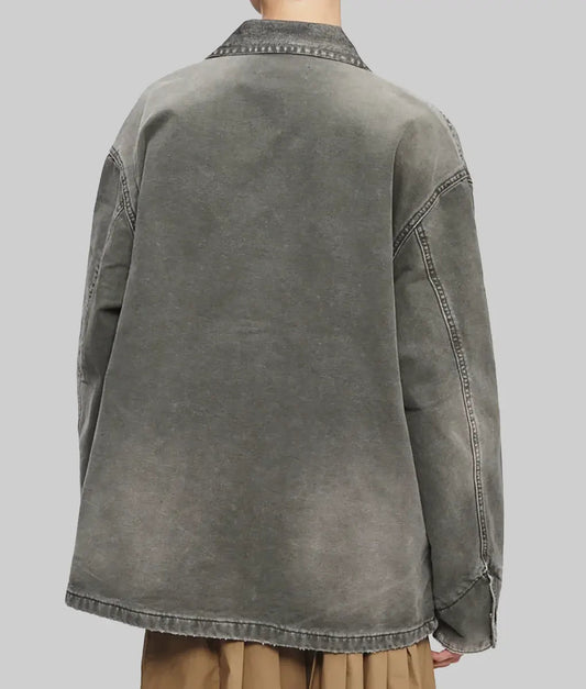 Katie Holmes Grey Denim Jacket Super Star Jacket