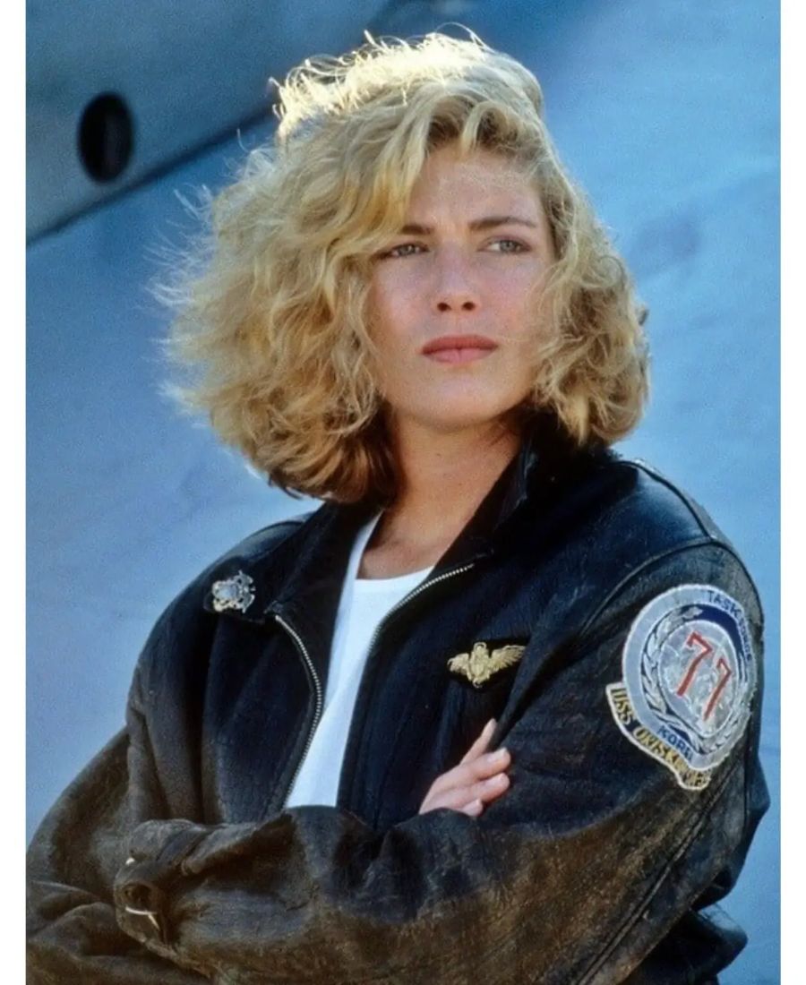 Top Gun Kelly McGillis Leather Jacket Super Star Jacket