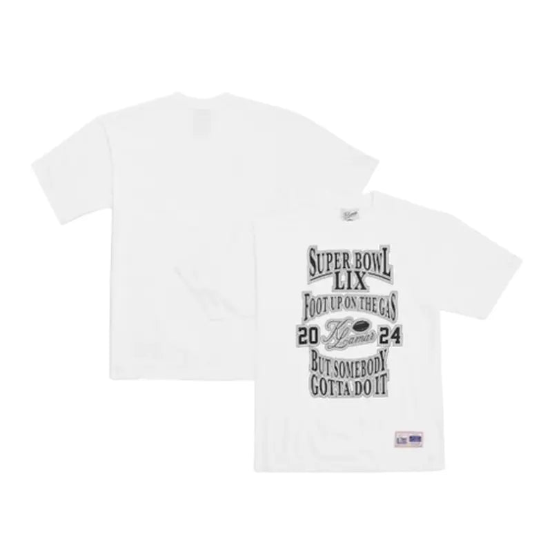 Kendrick Lamar Super Bowl LIX Foot Up On The Gas T-Shirt Super Star Jacket