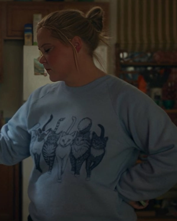 Kinda Pregnant 2025 Amy Schumer Grey Graphic Sweatshirt Super Star Jacket