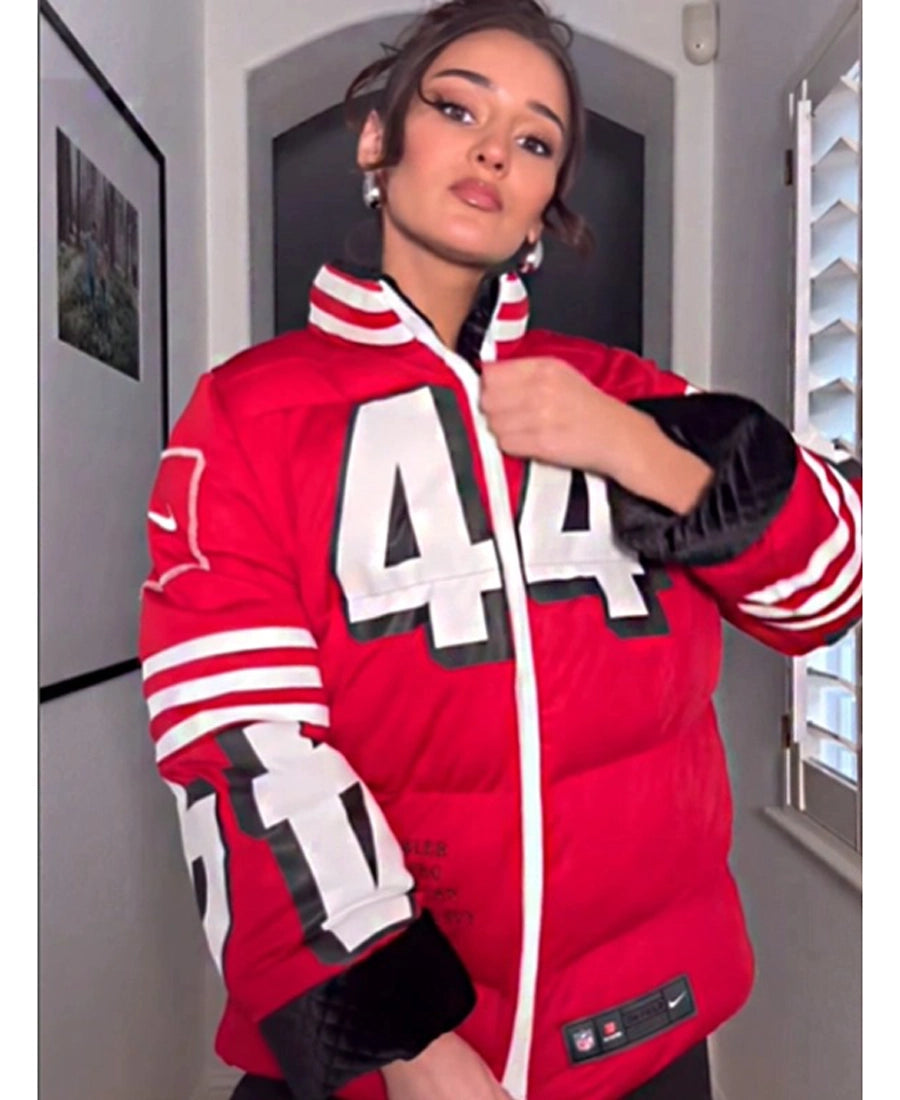 Kristin Juszczyk 49ers Puffer Jacket Super Star Jacket