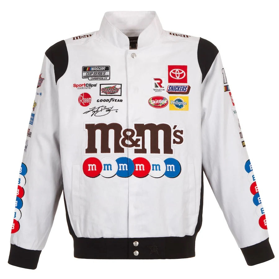 Kyle Busch M&Ms Full-Snap Twill Jacket Super Star Jacket