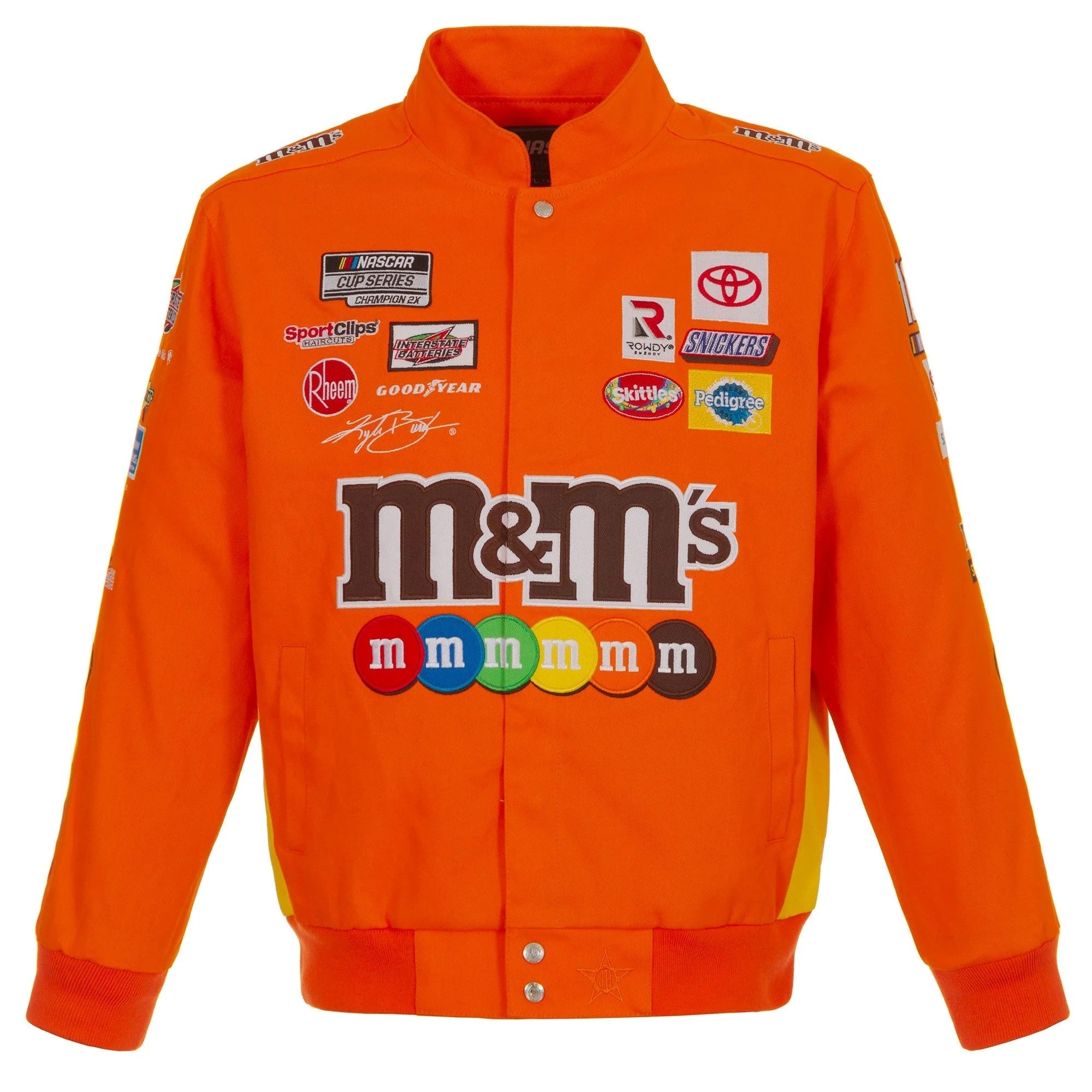 Kyle Busch M&Ms Full-Snap Twill Jacket Super Star Jacket