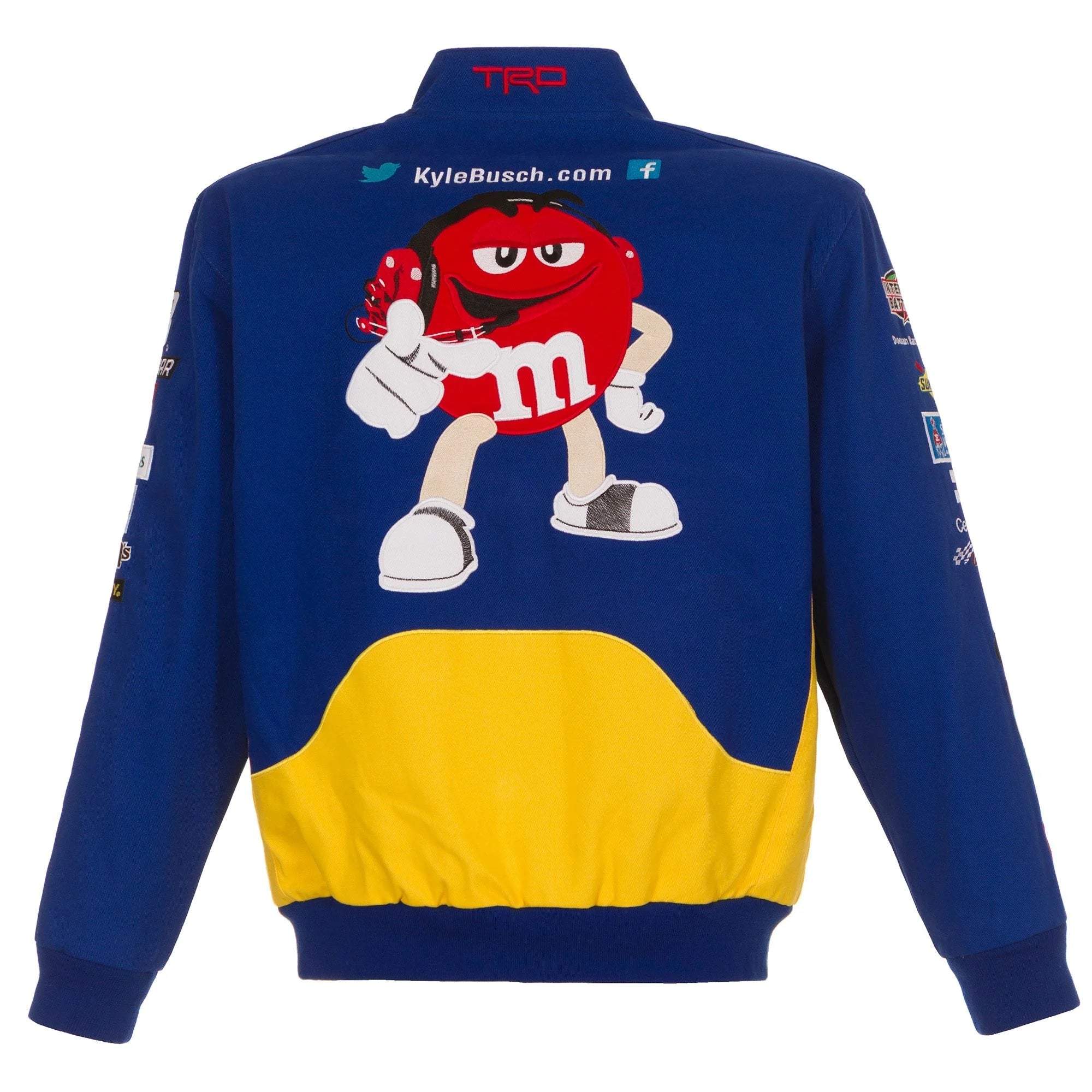 Kyle Busch M&Ms Full-Snap Twill Jacket Super Star Jacket