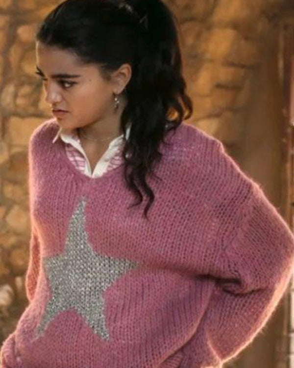 La Dolce Villa 2025 Maia Reficco Pink Silver Star Sweater Super Star Jacket