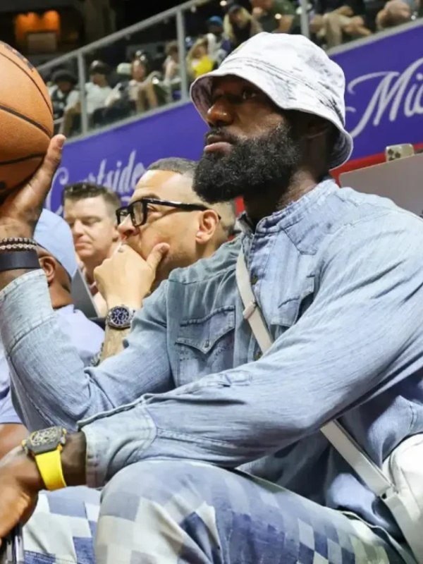 LeBron James 2025 NBA Summer League Denim Shirt Superstar Jacket