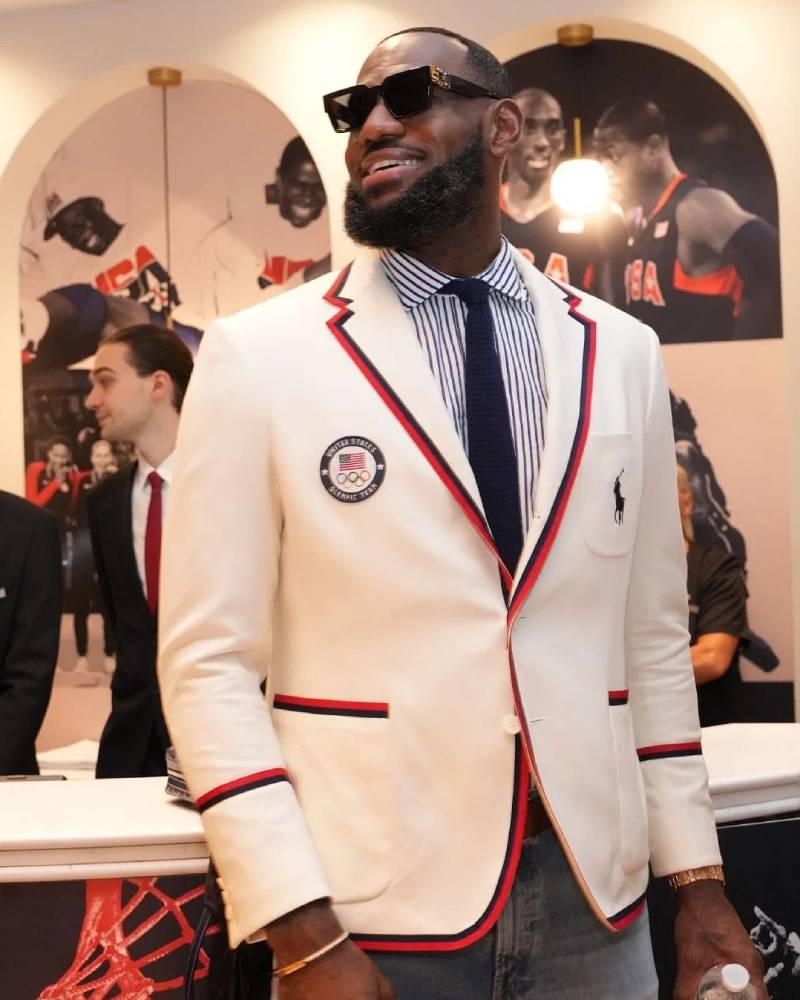 Lebron James Olympics 2024 Blazer Super Star Jacket