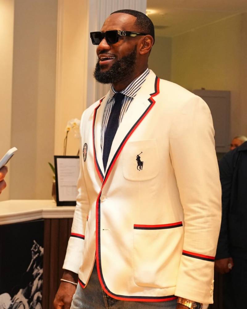 Lebron James Olympics 2024 Blazer Super Star Jacket