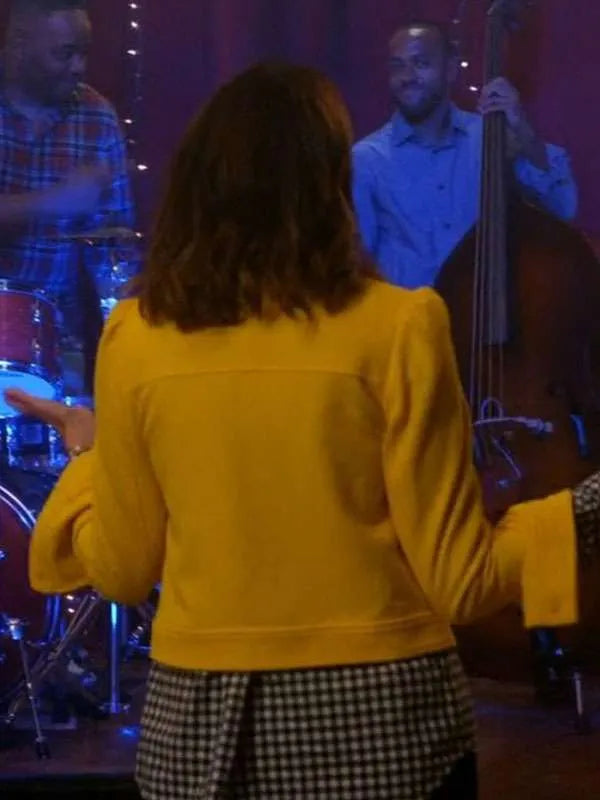 Sophie Devereaux Leverage Redemption Yellow Jacket Superstar Jacket