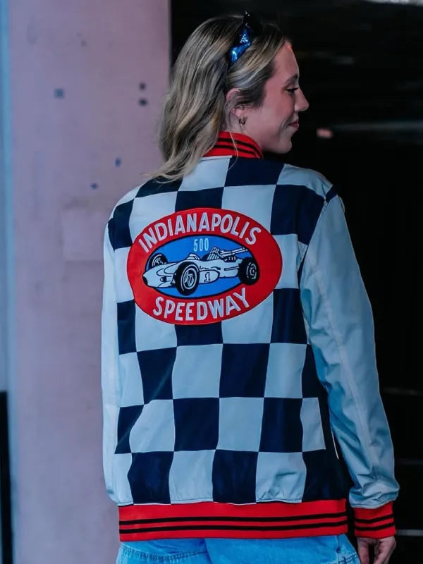 Lexie Hull Indianapolis 500 Checkered Flag Jacket Superstar Jacket