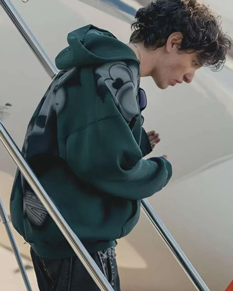 Mark Eidelshtein Anora 2024 Green Hoodie Superstar Jacket