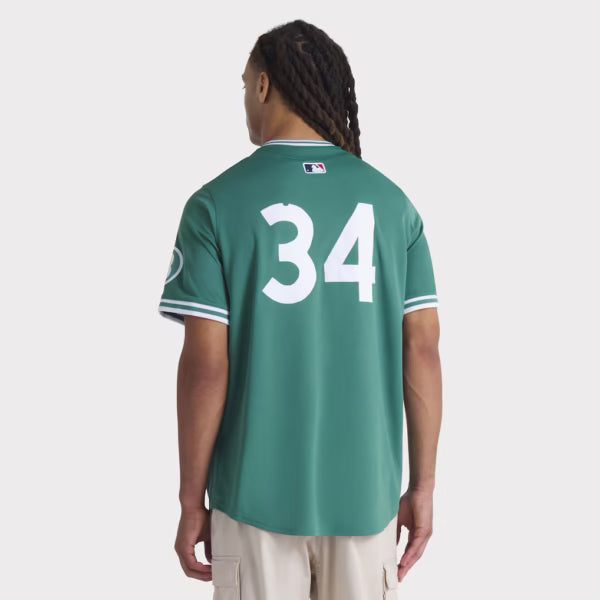 Men's Boston Red Sox David Ortiz Nike Green 2025 Jersey Superstar Jacket