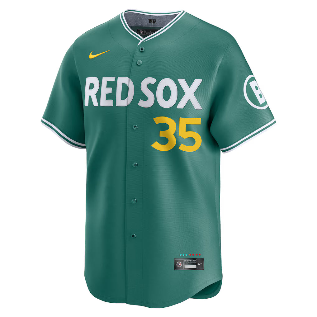 Men's Boston Red Sox Garrett Crochet Nike Green 2025 Jersey Superstar Jacket